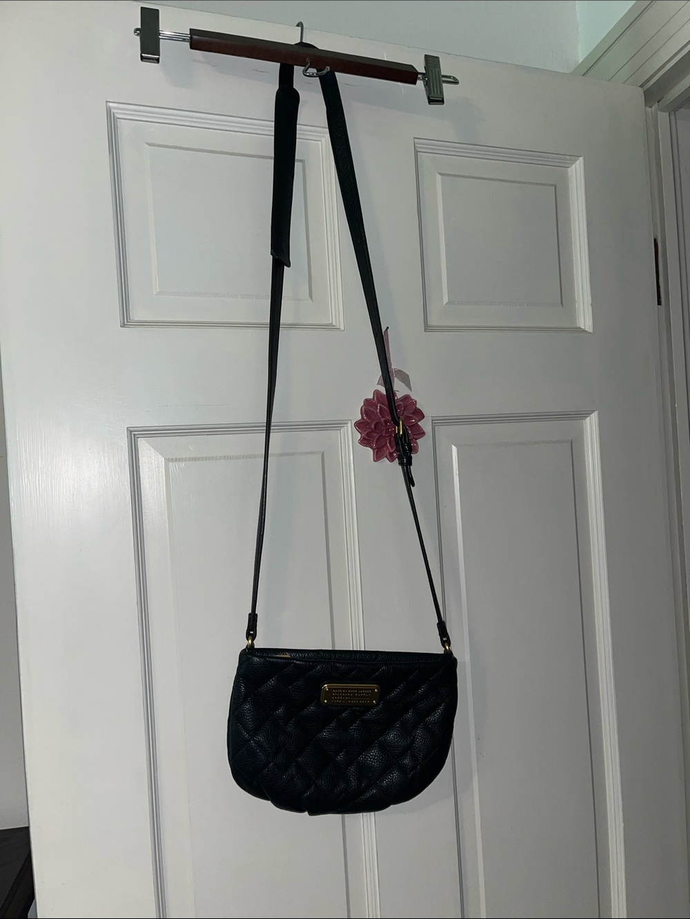 Marc by Marc Jacobs Black Quilted Pebbled Leather Crossbody - Picture 2 of 15